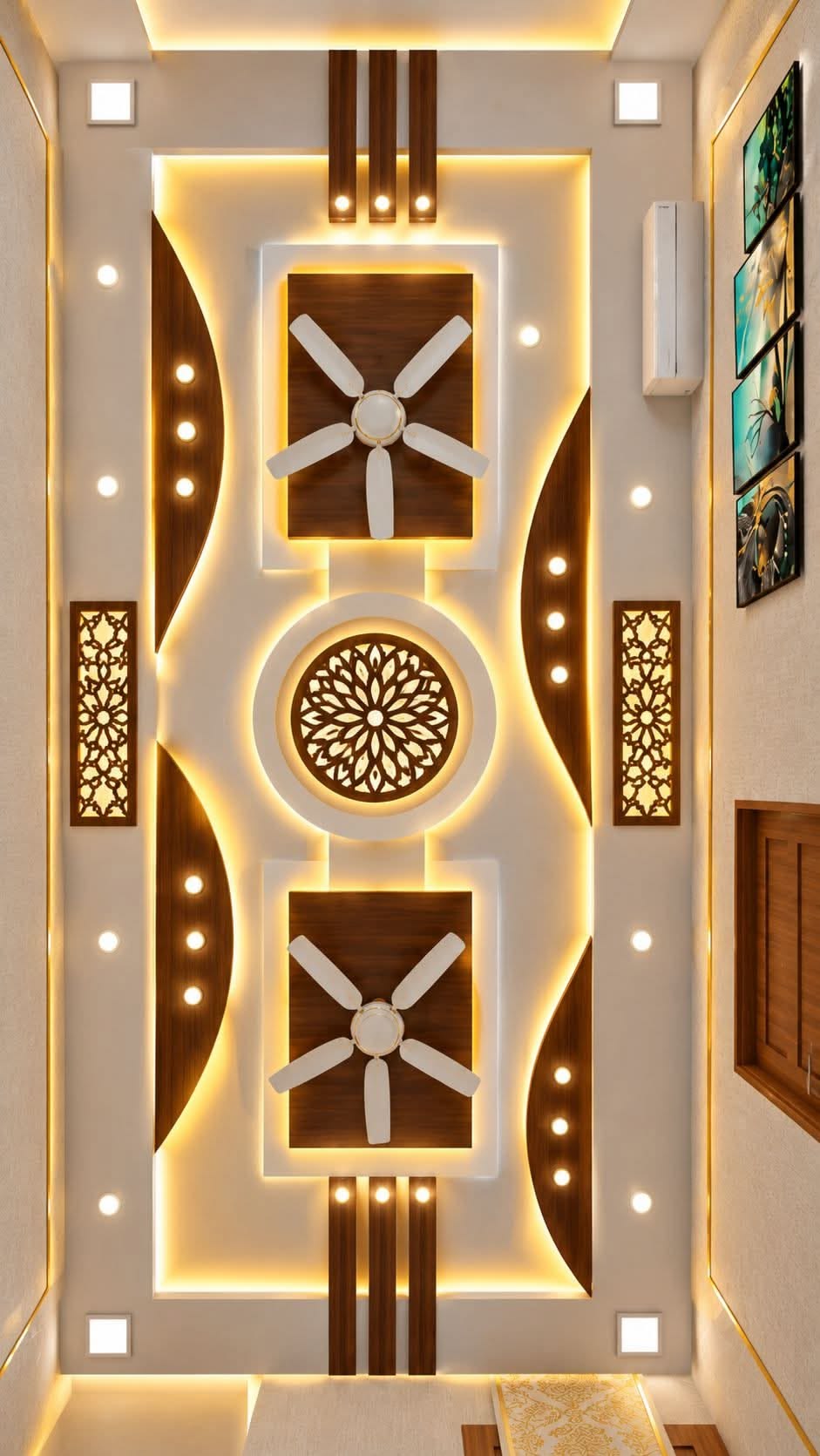 Luxury Cove Ceiling Design with Seamless Shadowline Profile Borders #3